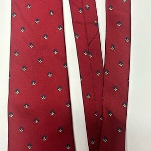 Christian Dior made in Italy, silk, red and blue tie